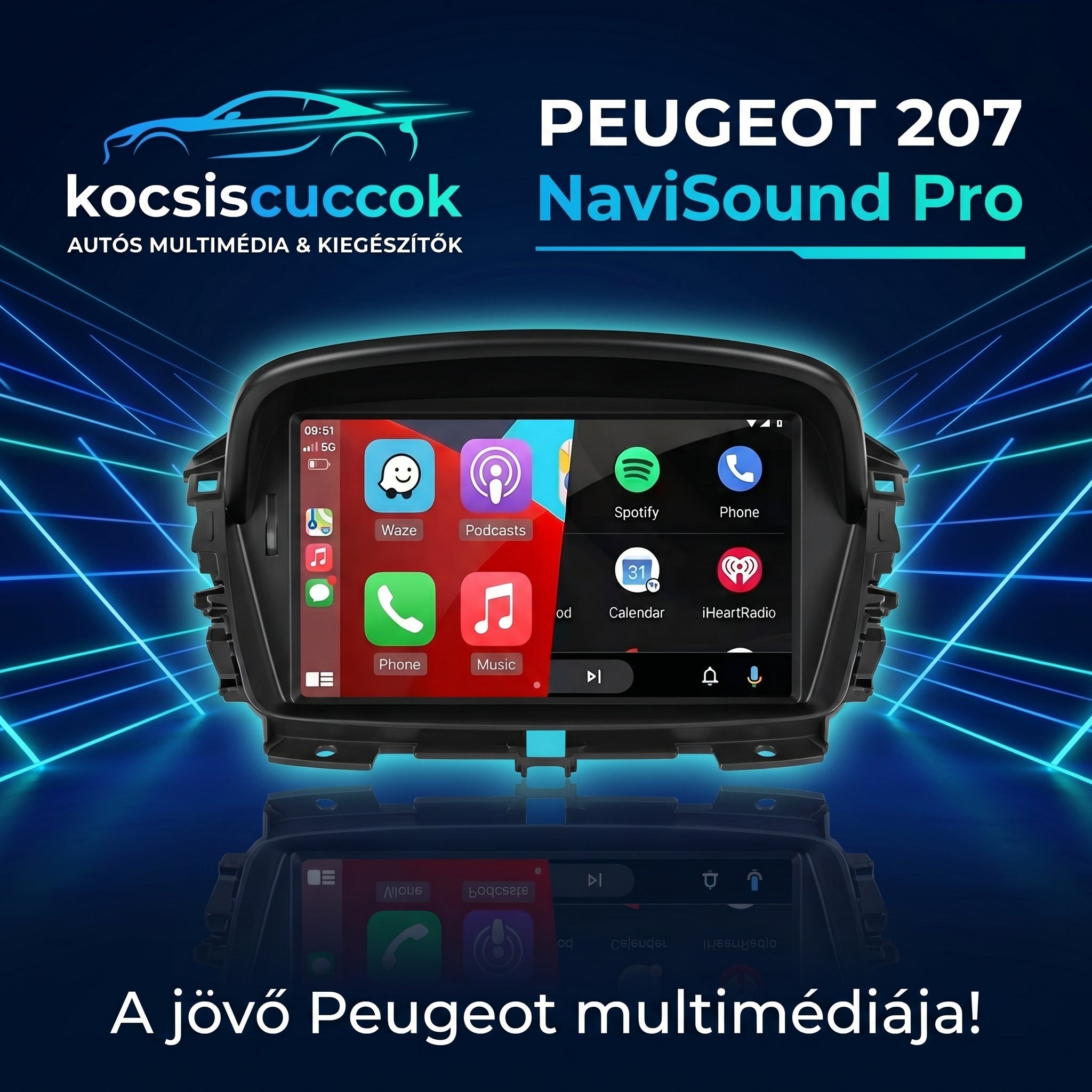 Peugeot 207 NaviSound Pro - 2GB RAM / 64GB ROM