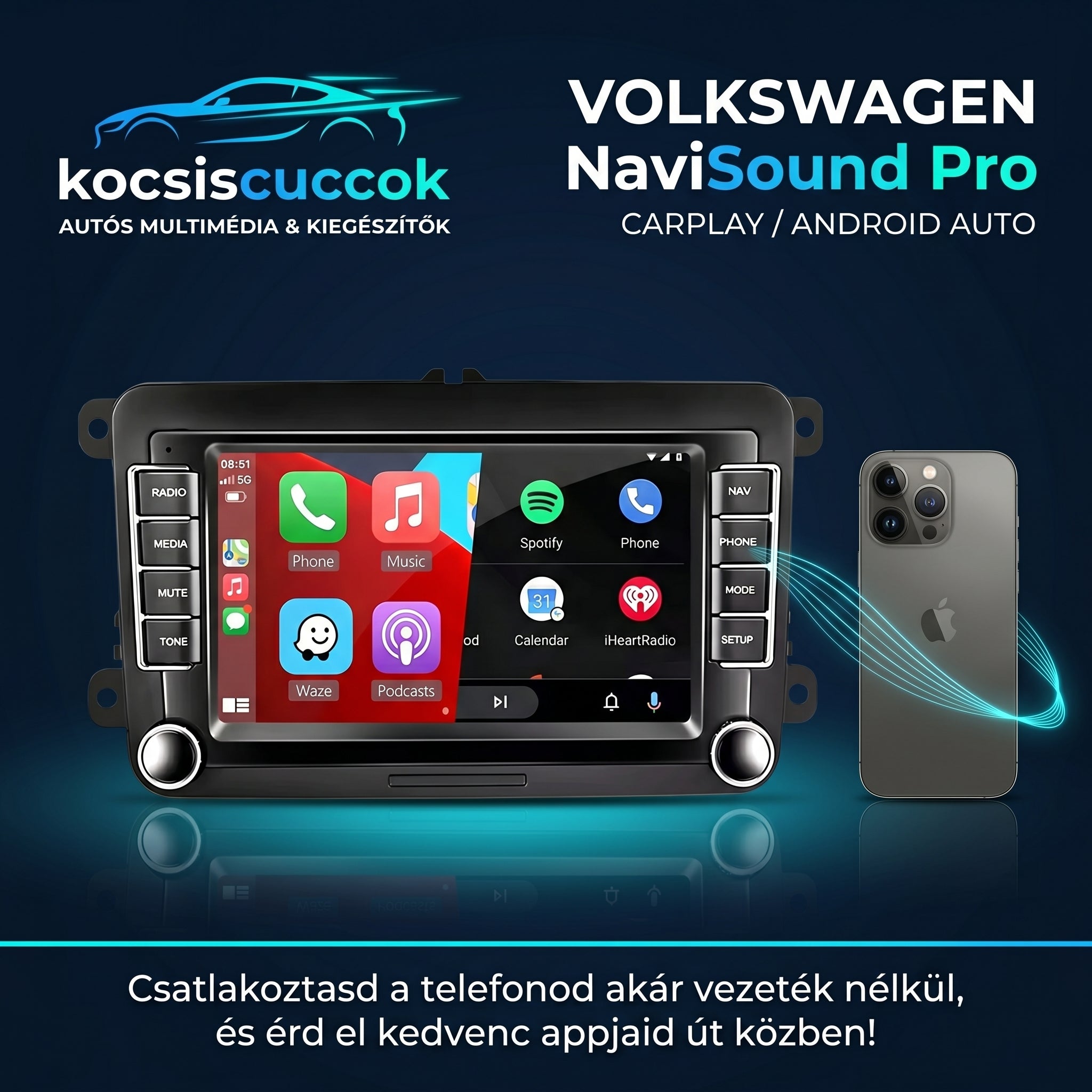 Volkswagen NaviSound Pro - 2GB RAM / 64GB ROM