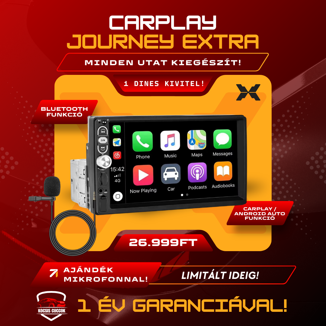 CarPlay Journey Extra - Az Autód Legjobb Barátja