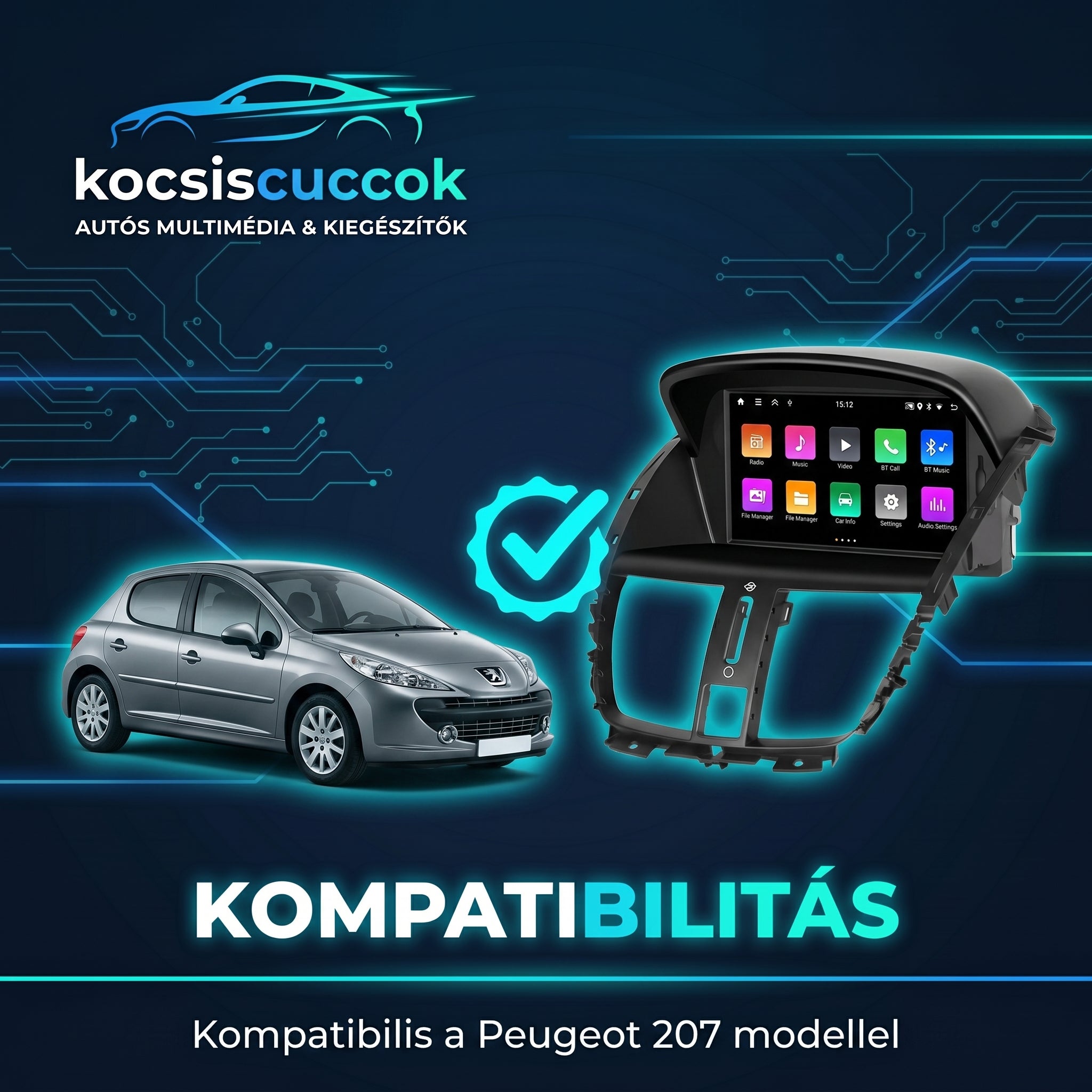 Peugeot 207 NaviSound Pro - 2GB RAM / 64GB ROM