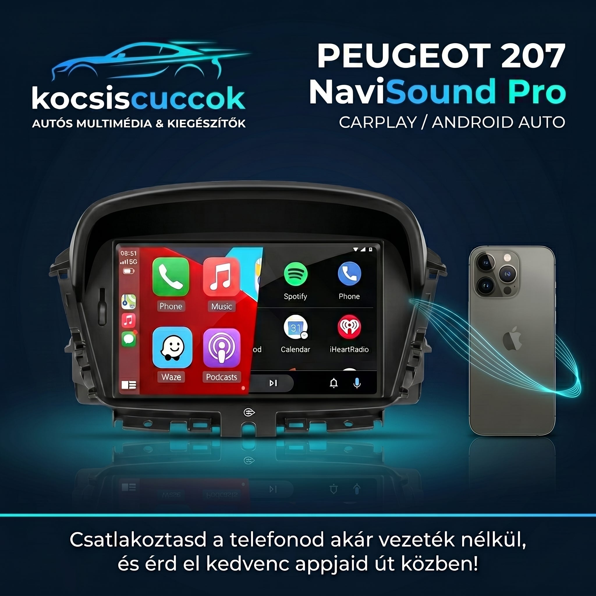 Peugeot 207 NaviSound Pro - 2GB RAM / 64GB ROM